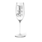 Role & Date Personalised Champagne Flute