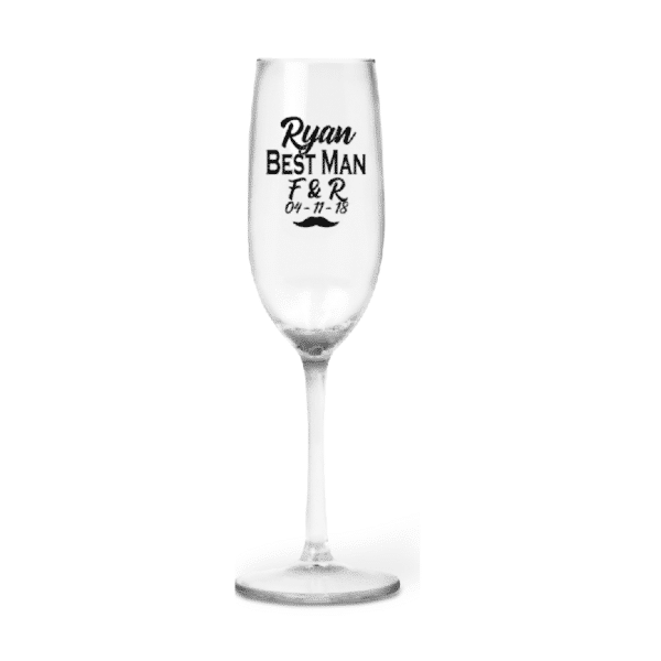 Ryan's Personalised Champagne Flute