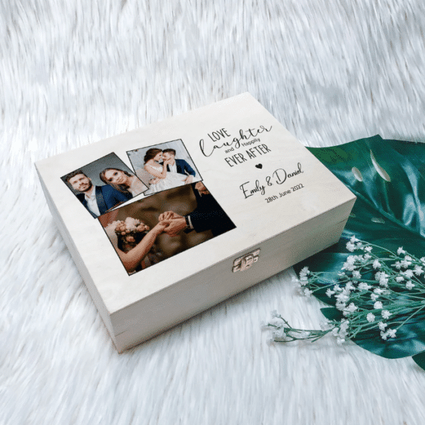Wedding Keepsake Box- With Collage