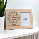 L-Aqwa Nanna Personalised Wreath Wooden Frame