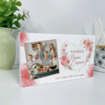 Heart with Photo Personalised Wooden Block