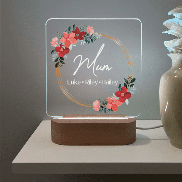 Personalised Mother's Day Lamp - Mum