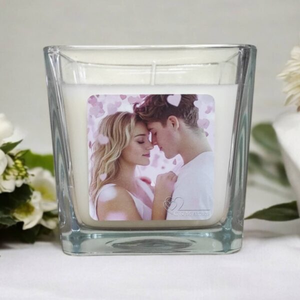 Candle With Personalised Photo