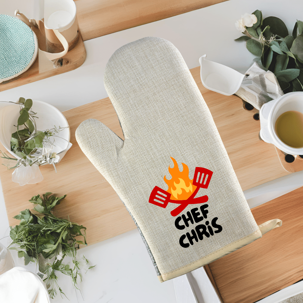 164.png Chef... - Personalised Oven Mitt - Image 1