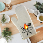 Utensils & Name - Personalised Oven Mitt