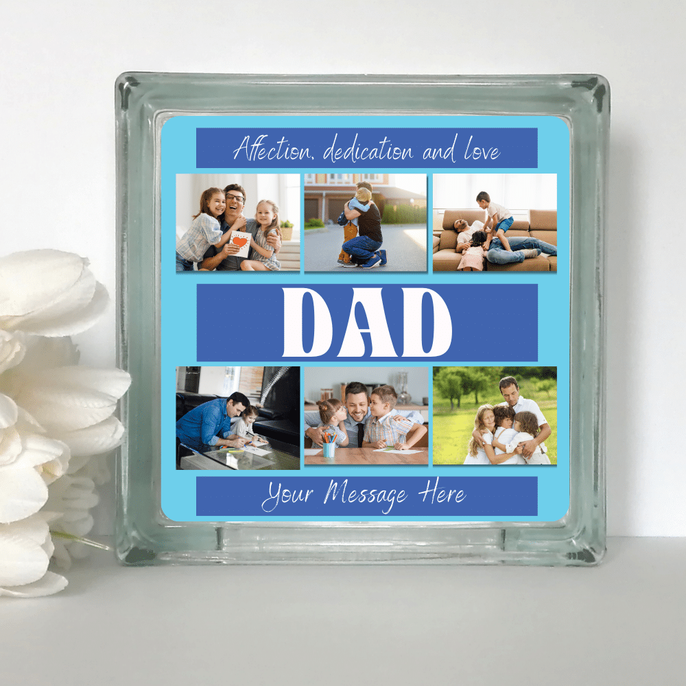 18.png Affection Dad - Personalised Glass Block - Image 1
