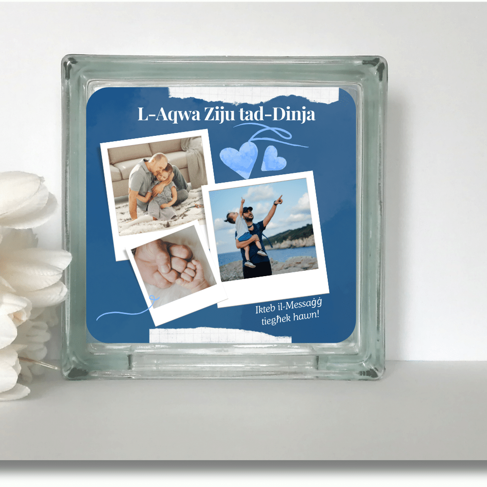 38.png L-Aqwa Ziju - Personalised Glass Block - Image 1