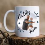 Daddy...  with Name & Photo - Personalised Mug