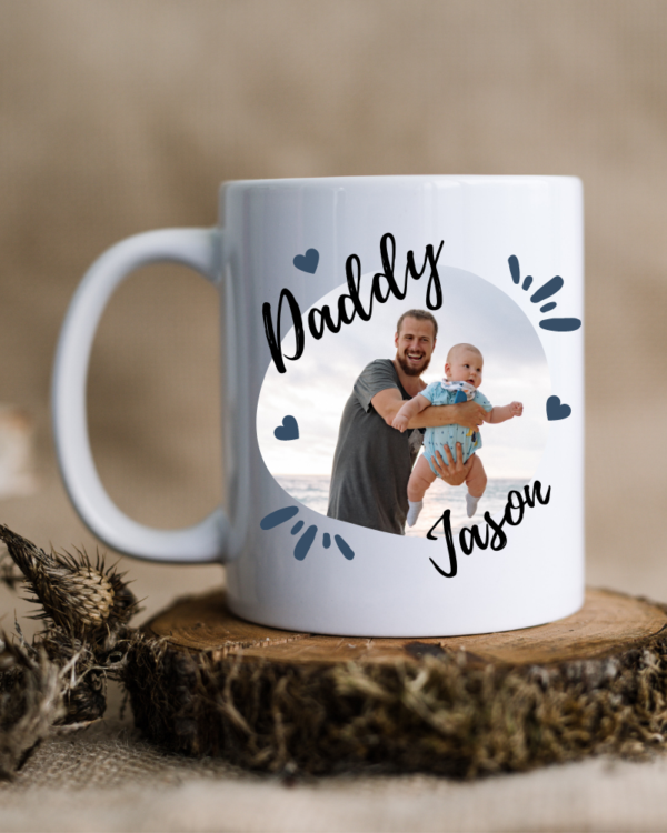 Daddy...  with Name & Photo - Personalised Mug