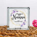 World's Best Nanna - Personalised Glass Block