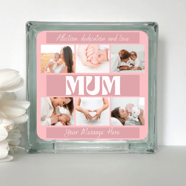 Affection Mum – Personalised Glass Block