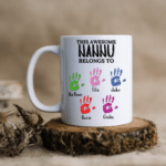 This Nannu Belongs To... - Personalised Hand Print Mug