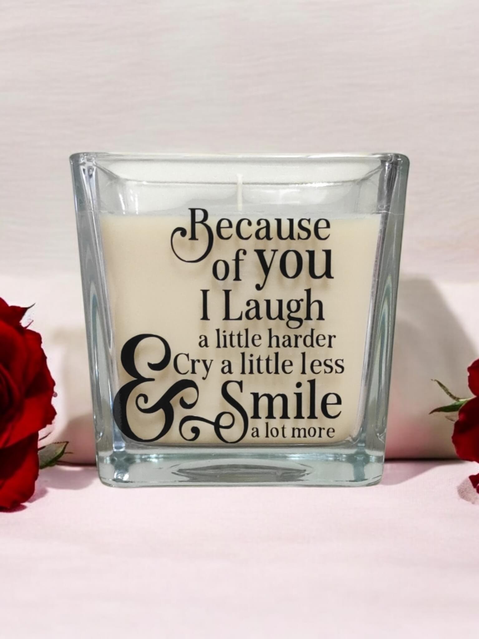Because Of You I Laugh A Little Harder…-420ml Massage Scented Candle