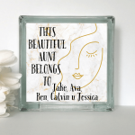 Beautiful Zija - Personalised Glass Block
