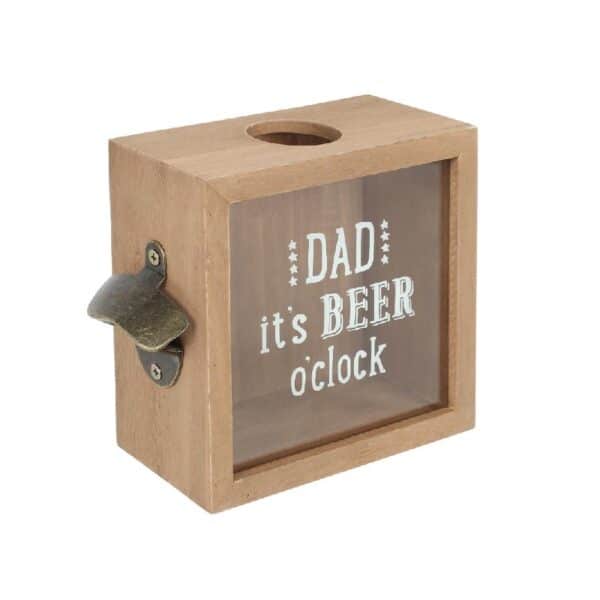 'Dad, It's Beer O'Clock' - Bottle Top Collector and Opener