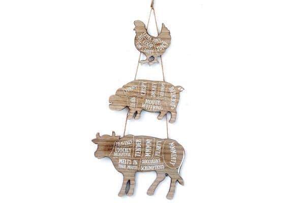 1b31a7abadd2d19afa2ac126241de00534390241.jpg 3 Tier - Tasty Animal - Wooden Plaque - Image 1