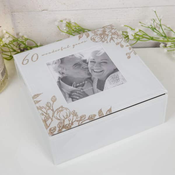 60th Anniversary - Glass Trinket Box