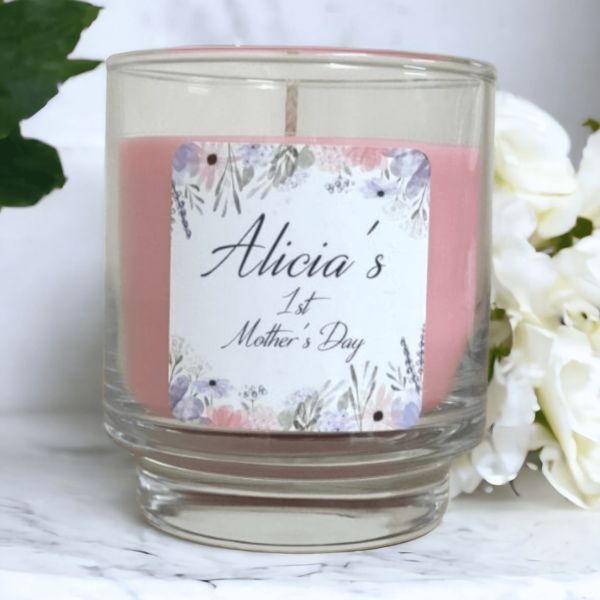 First Mother’s Day – 225ml Personalised Massage Scented Candle