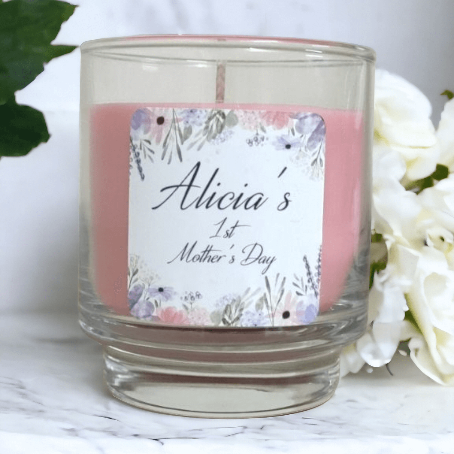 First Mother’s Day – 225ml Personalised Massage Scented Candle