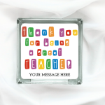 Thank You For Being... - Personalised Glass Block