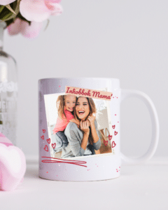 Photo with Red Hearts - Personalised Mug