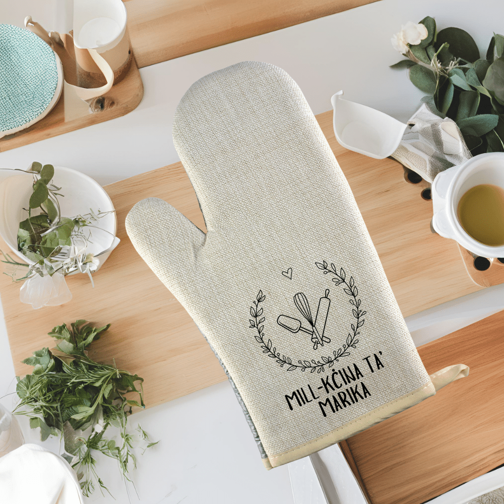 25-1.png Mill-Kċina ta' ... - Personalised Oven Mitt - Image 1