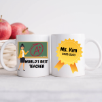 World's Best Teacher - Ms... Personalised Mug