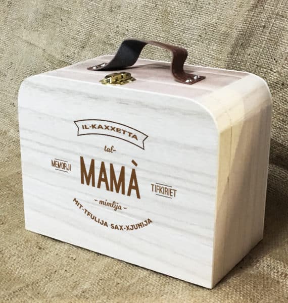 Il-Kaxxetta tal-Mamà - Wooden Suitcase Box