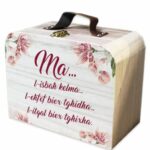Ma… l-isbaħ kelma… -  Wooden Suitcase Box