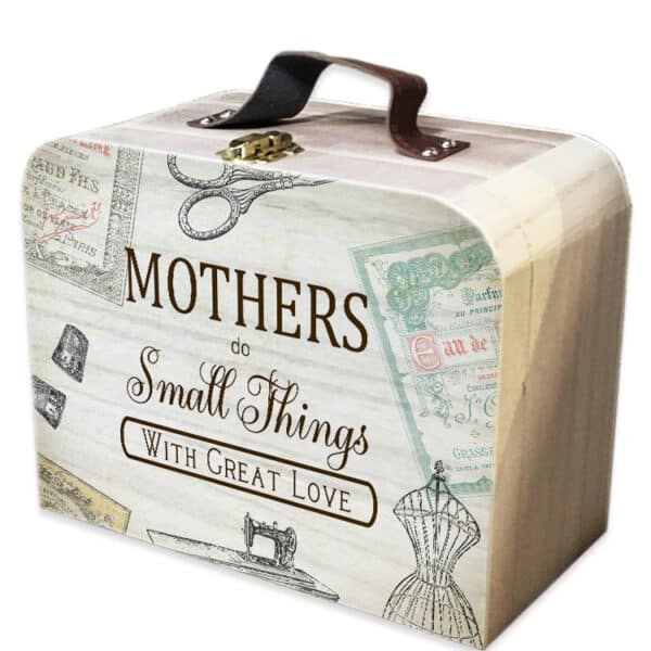 Mothers Do Small Things… - Wooden Suitcase Box