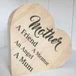 Mother A Friend... - Wooden Heart Box