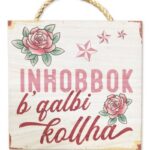 Inħobbok b’Qalbi Kollha - Tattoo Themed Wooden Plaque