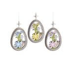 Carved Wooden Egg with Snail