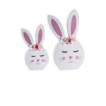 Flower Crown Wooden Rabbit