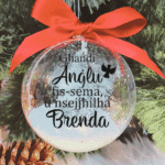 Personalised Għandi Anġlu u Nsejjħilha... - 10cm Acrylic Bauble