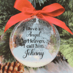 Personalised I Have An Angel I Call Him... - 10cm Acrylic Bauble