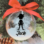 Personalised with Name Pirate - 10cm Acrylic Bauble