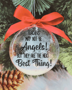 Teachers Are The Best - 10cm Acrylic Bauble