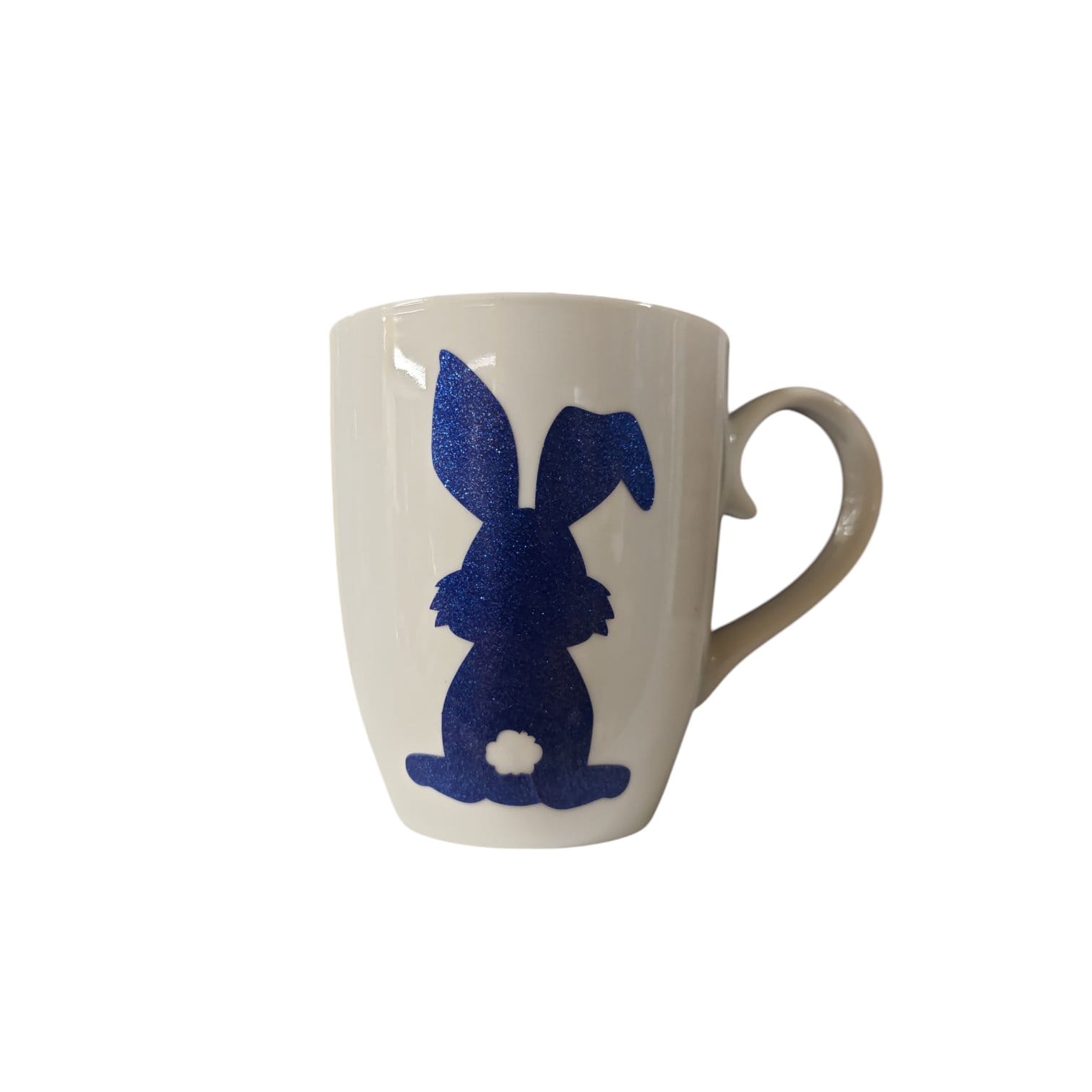 EASTER_3.jpg Easter Bunny Mug – Blue Glitter Design - Image 1