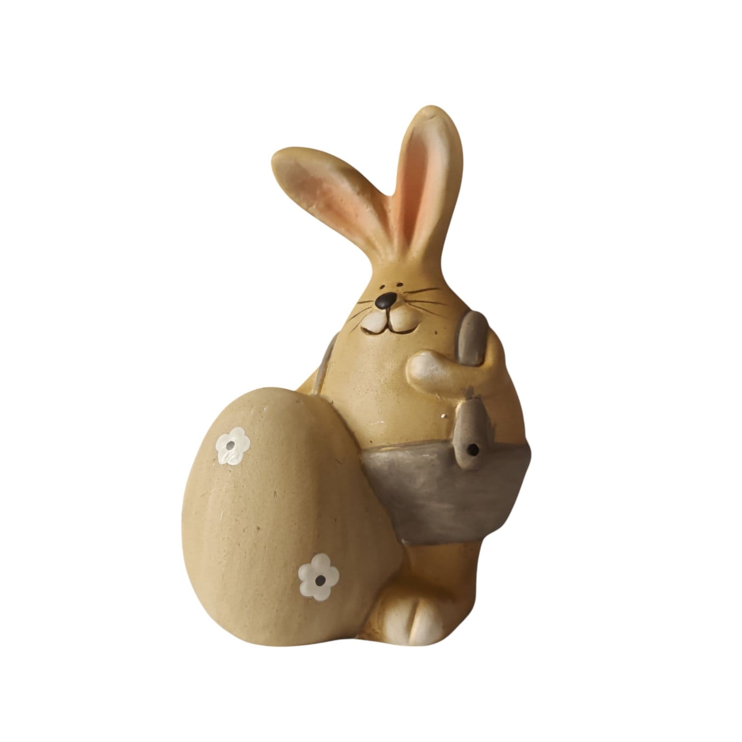 EASTER_7.jpg Seated Bunny Figurine with Egg - Image 1
