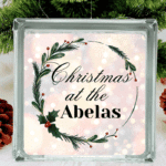 Christmas at the... - Personalised Glass Block