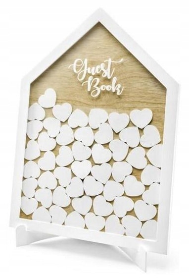 House - Shaped Wedding Guest Book Frame
