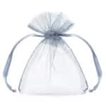 Silver Organza Bag - Small Rectangle