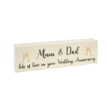 Mum & Dad - Wedding Anniversary Block