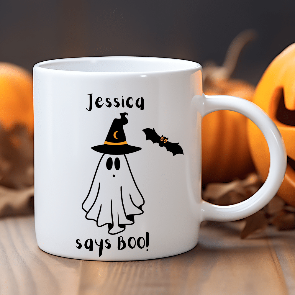 9.png BOO! - Personalised Halloween Mug - Image 1