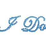I Do - Blue Shoe Rhinestone Sticker