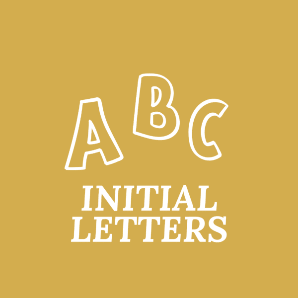 Personalised Initial Wooden Letters