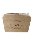 Il-Kaxxetta Tal-Papa' - Neutral Wooden Suitcase - Image 2