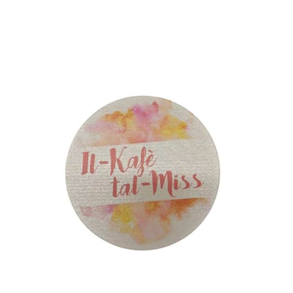 It-Kafe` tal-Miss - Floral Coaster
