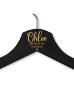 Chloe's Black Wood Hanger - Adult